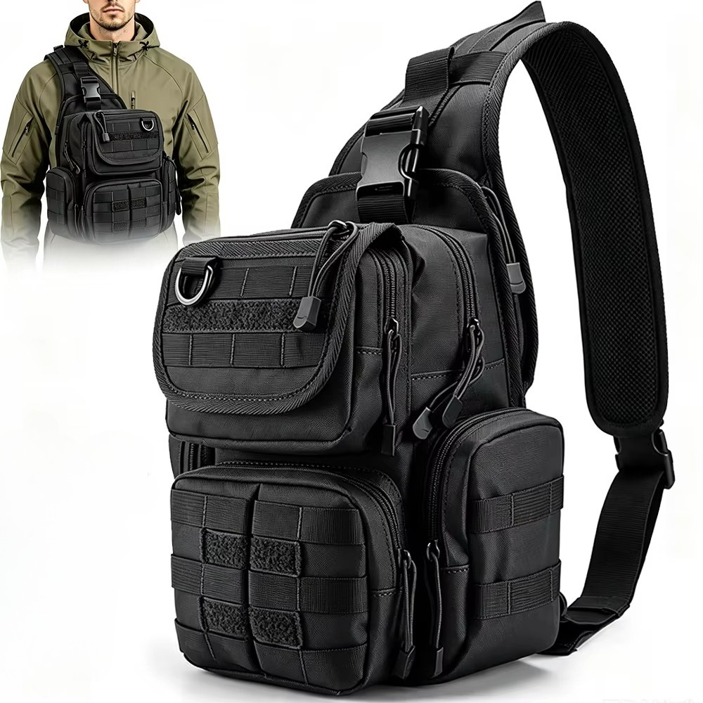 Edc Concealed Carry Sling Bag - Taktische Pistolen-Tasche, verdeckte Waffentasche mit Holster,