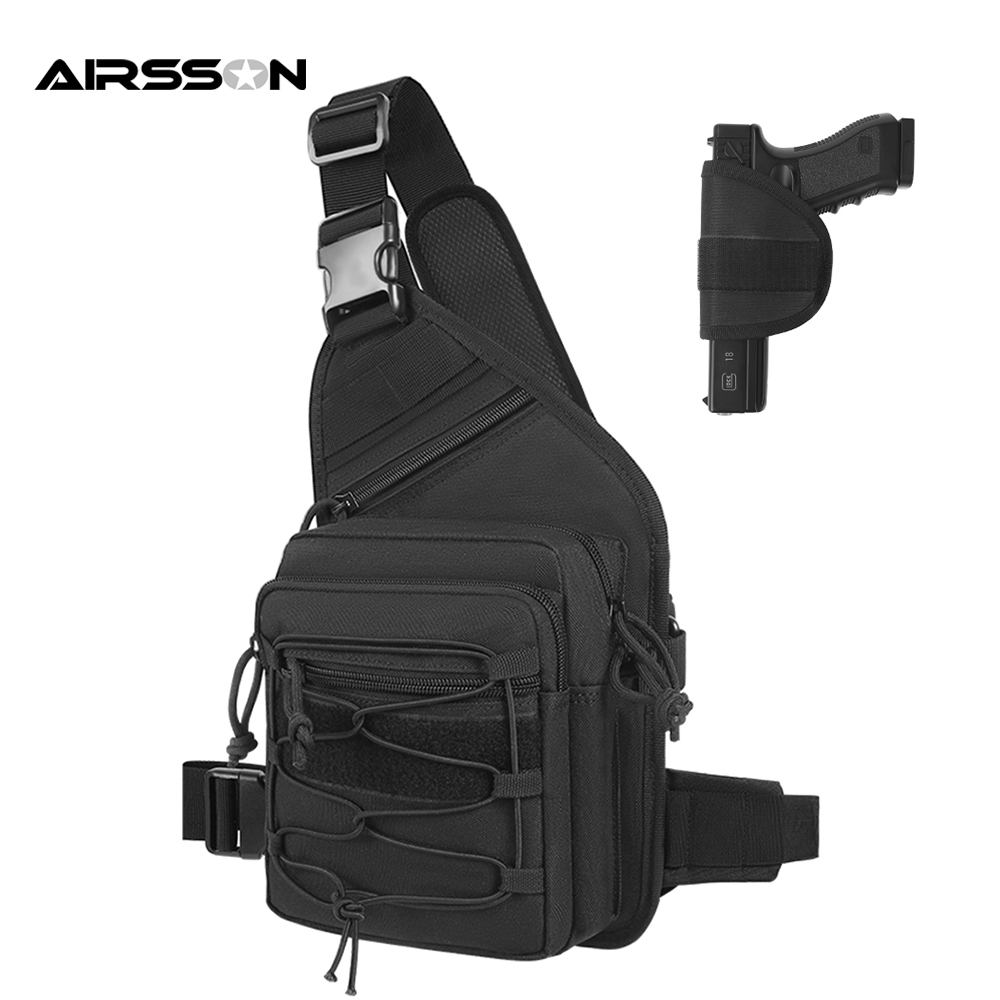 Edc Concealed Carry Sling Bag - Outdoor Pistole Holster Tasche Verdeckte Trage