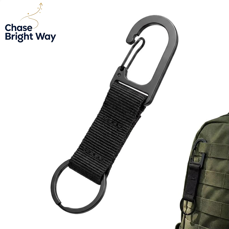 Edc Carry Clip - Kleiner tragbarer Karabinerhaken mit Gurtband und