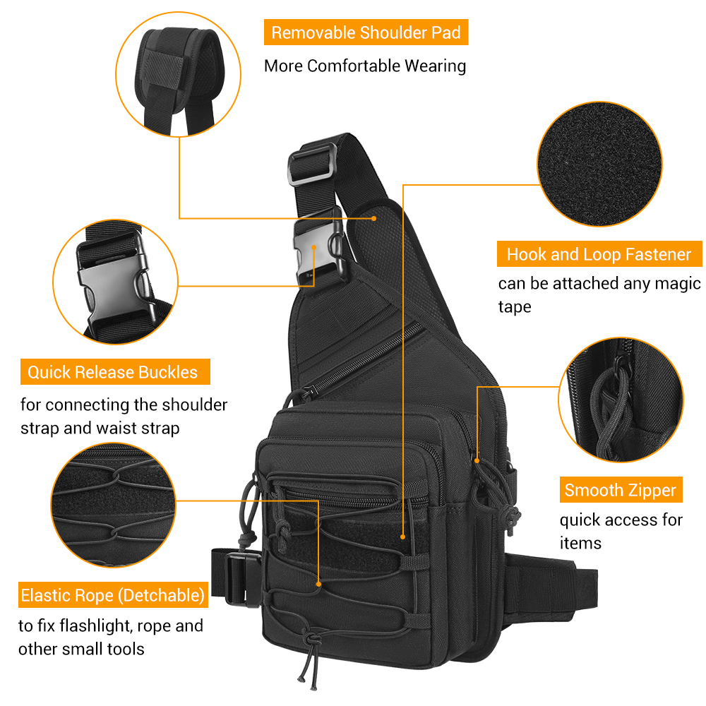 Outdoor Pistole Holster Tasche – Edc Concealed Carry Sling Bag Bewertung und Preis